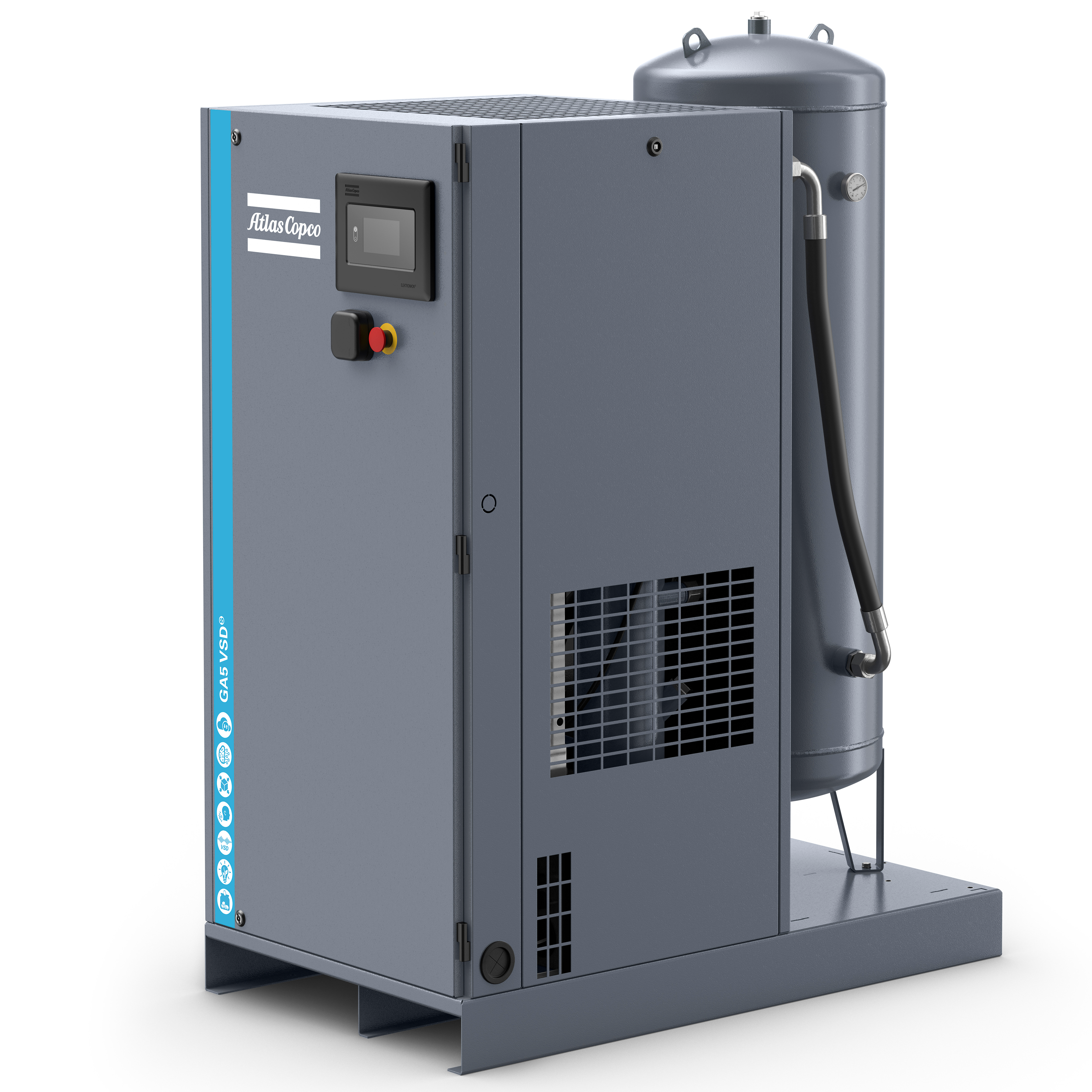 Atlas Copco GA5-18VSDS Variable Speed Rotary Screw Air Compressor Series