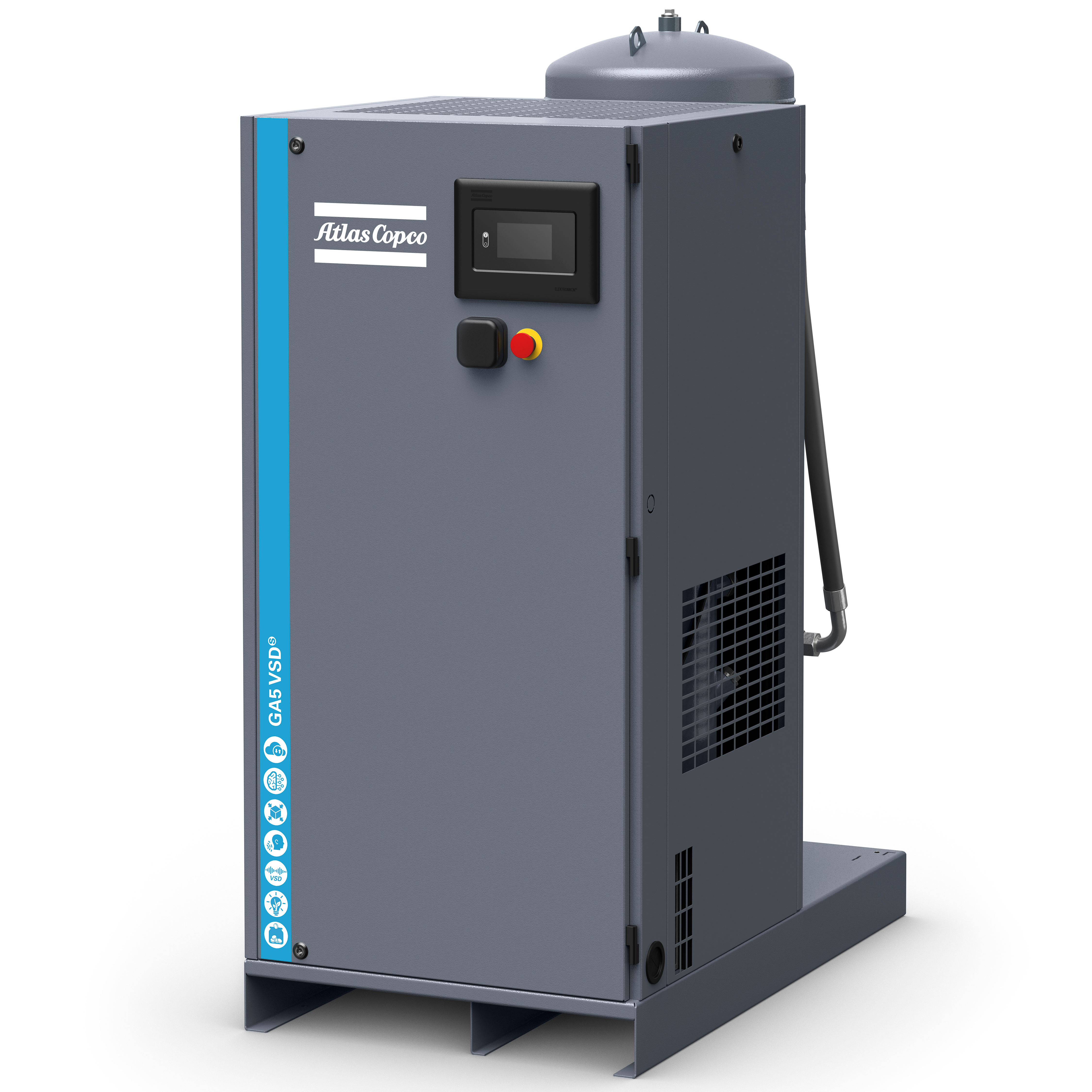 Atlas Copco GA5-18VSDS Variable Speed Rotary Screw Air Compressor Series