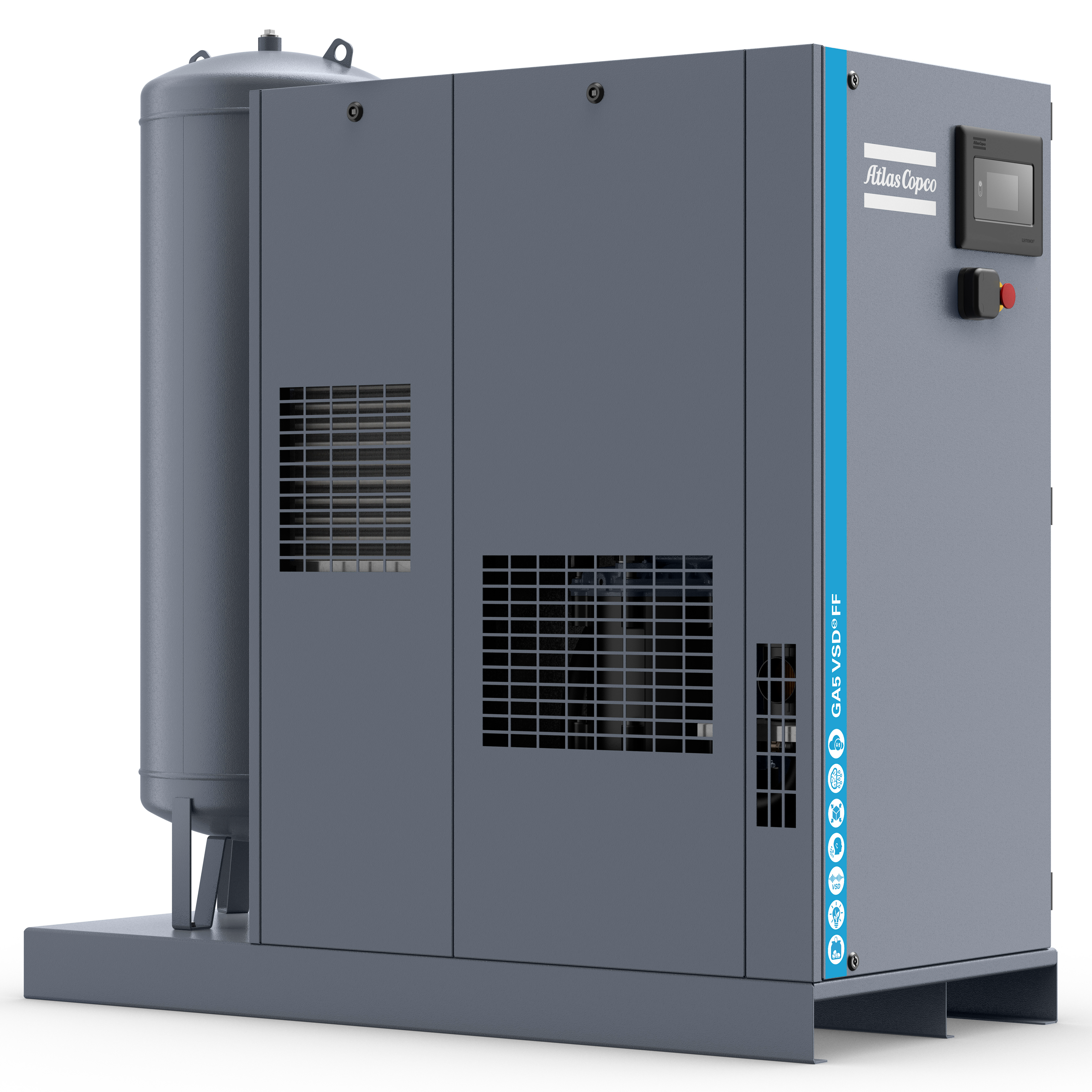 Atlas Copco GA5-18VSDS Variable Speed Rotary Screw Air Compressor Series