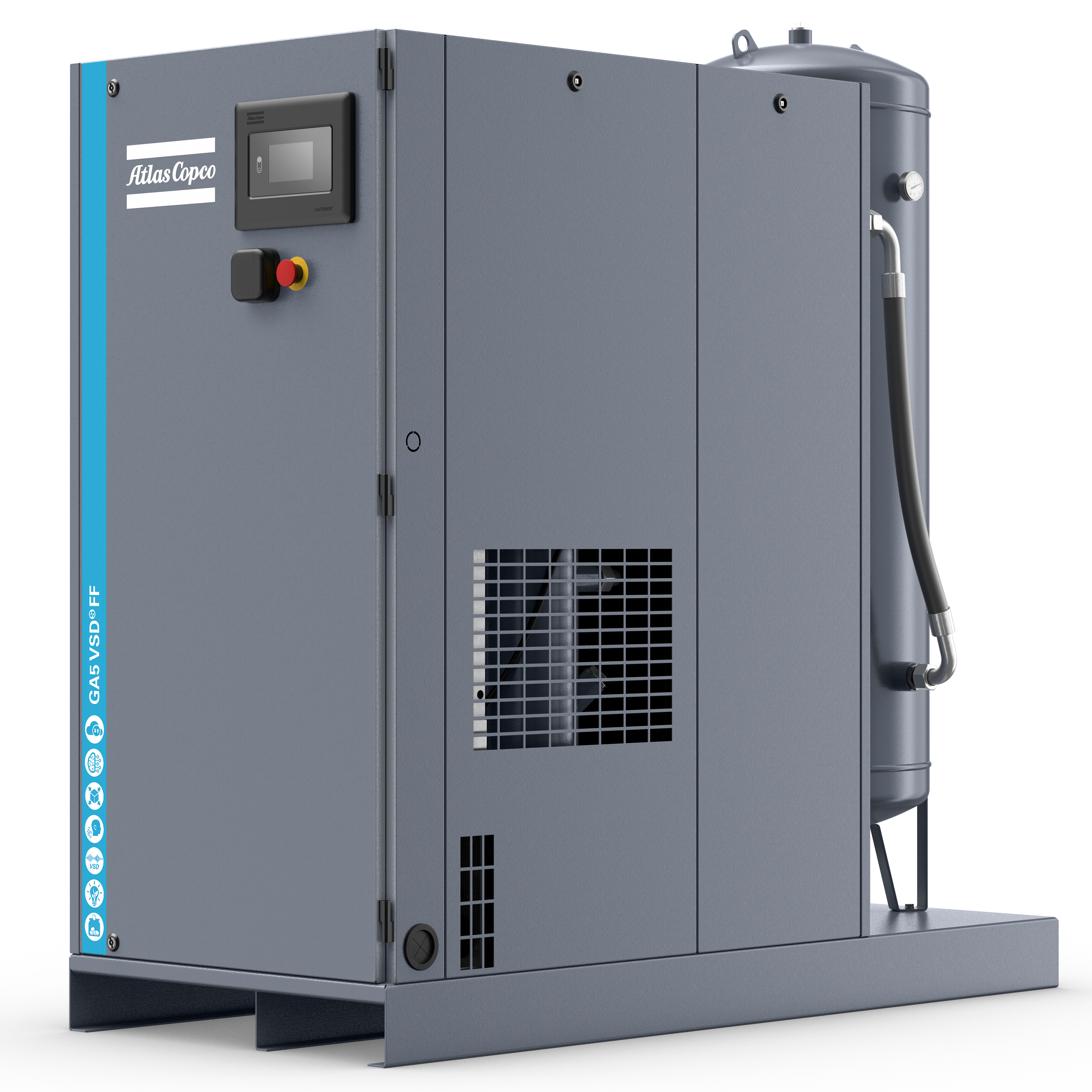 Atlas Copco GA5-18VSDS Variable Speed Rotary Screw Air Compressor Series