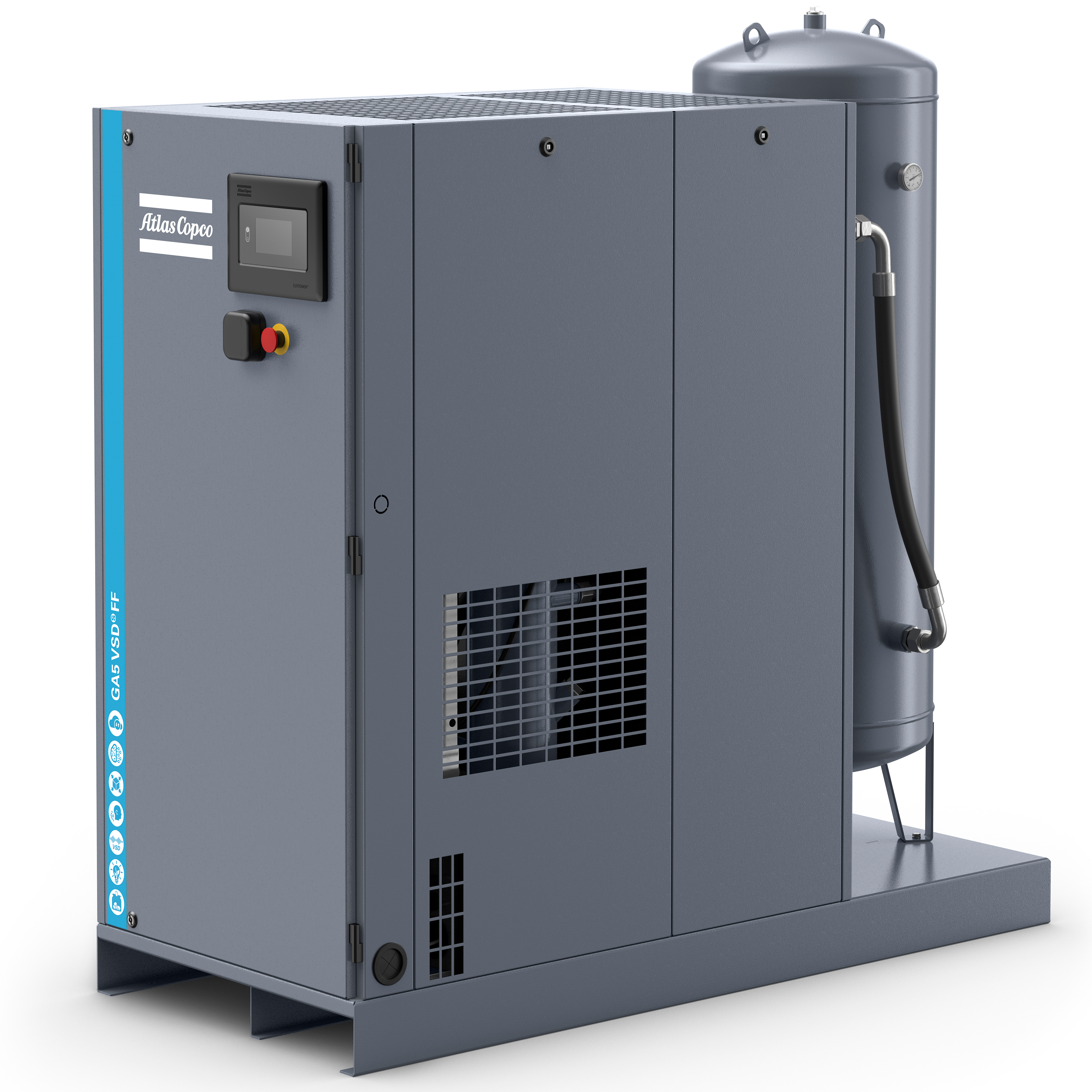 Atlas Copco GA5-18VSDS Variable Speed Rotary Screw Air Compressor Series