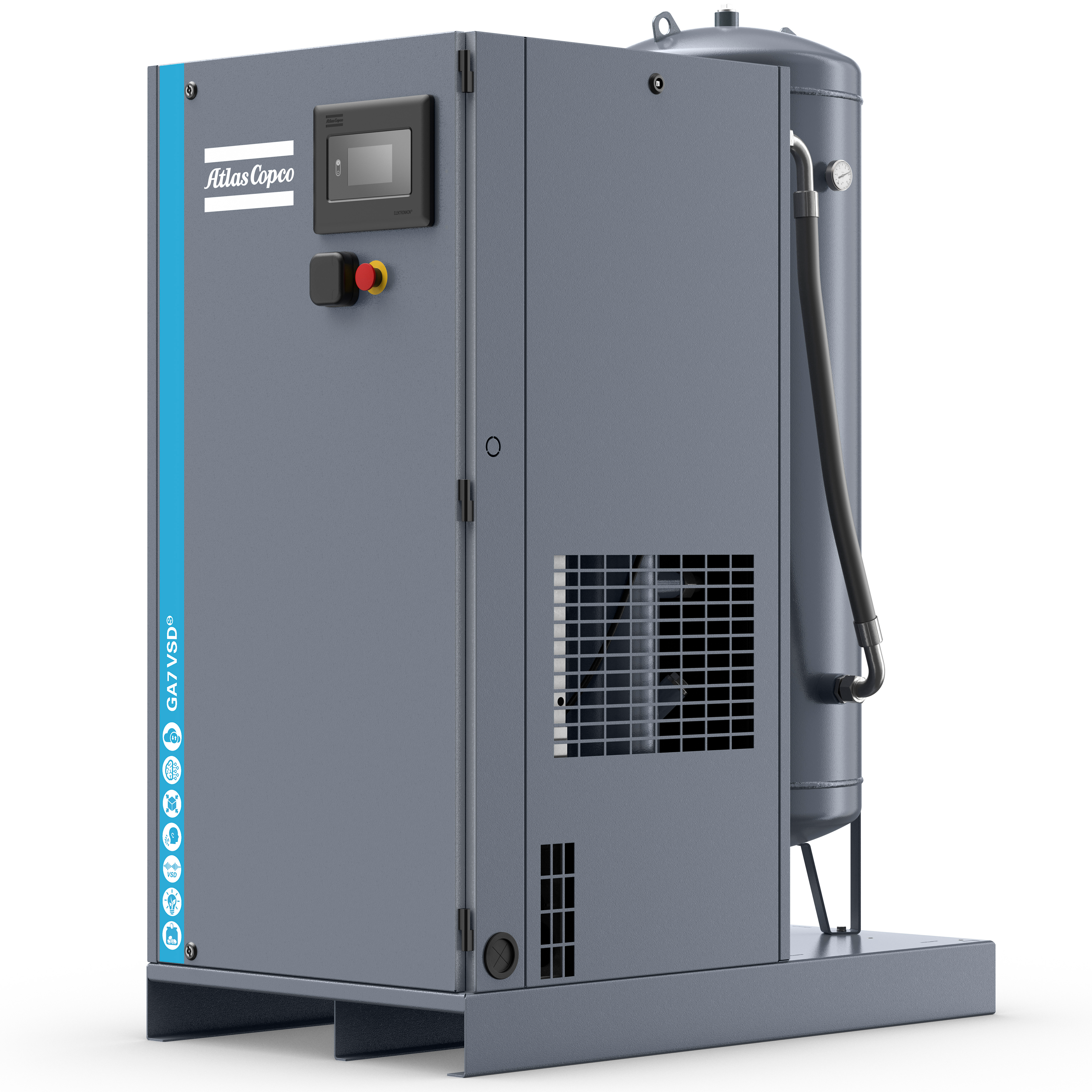 Atlas Copco GA5-18VSDS Variable Speed Rotary Screw Air Compressor Series