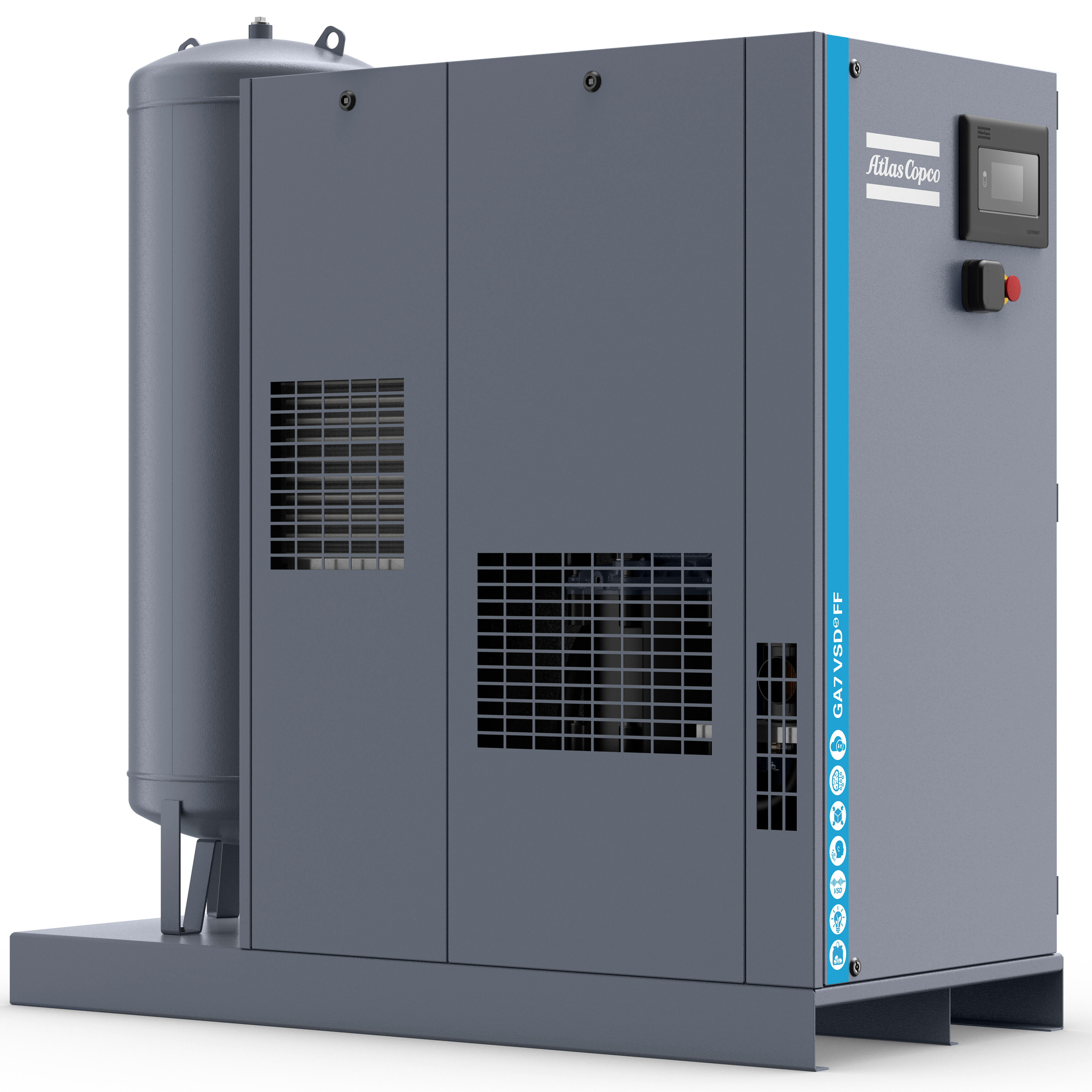 Atlas Copco GA5-18VSDS Variable Speed Rotary Screw Air Compressor Series