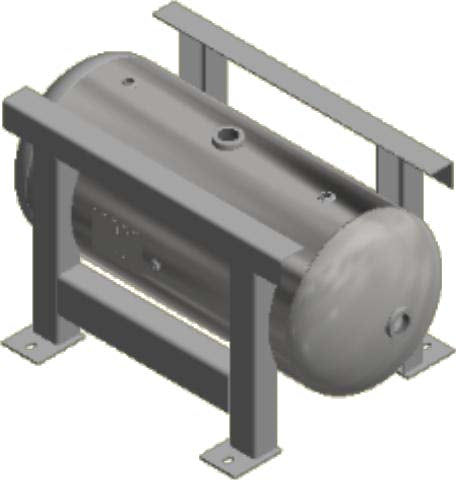 80 Gallon 200PSI Grasshopper Horizontal Air Tank By Morganton | VES0011196