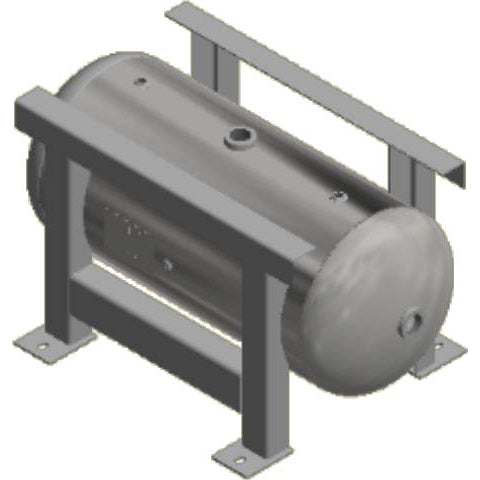 60 Gallon 200PSI Grasshopper Horizontal Air Tank By Morganton | VES0011195