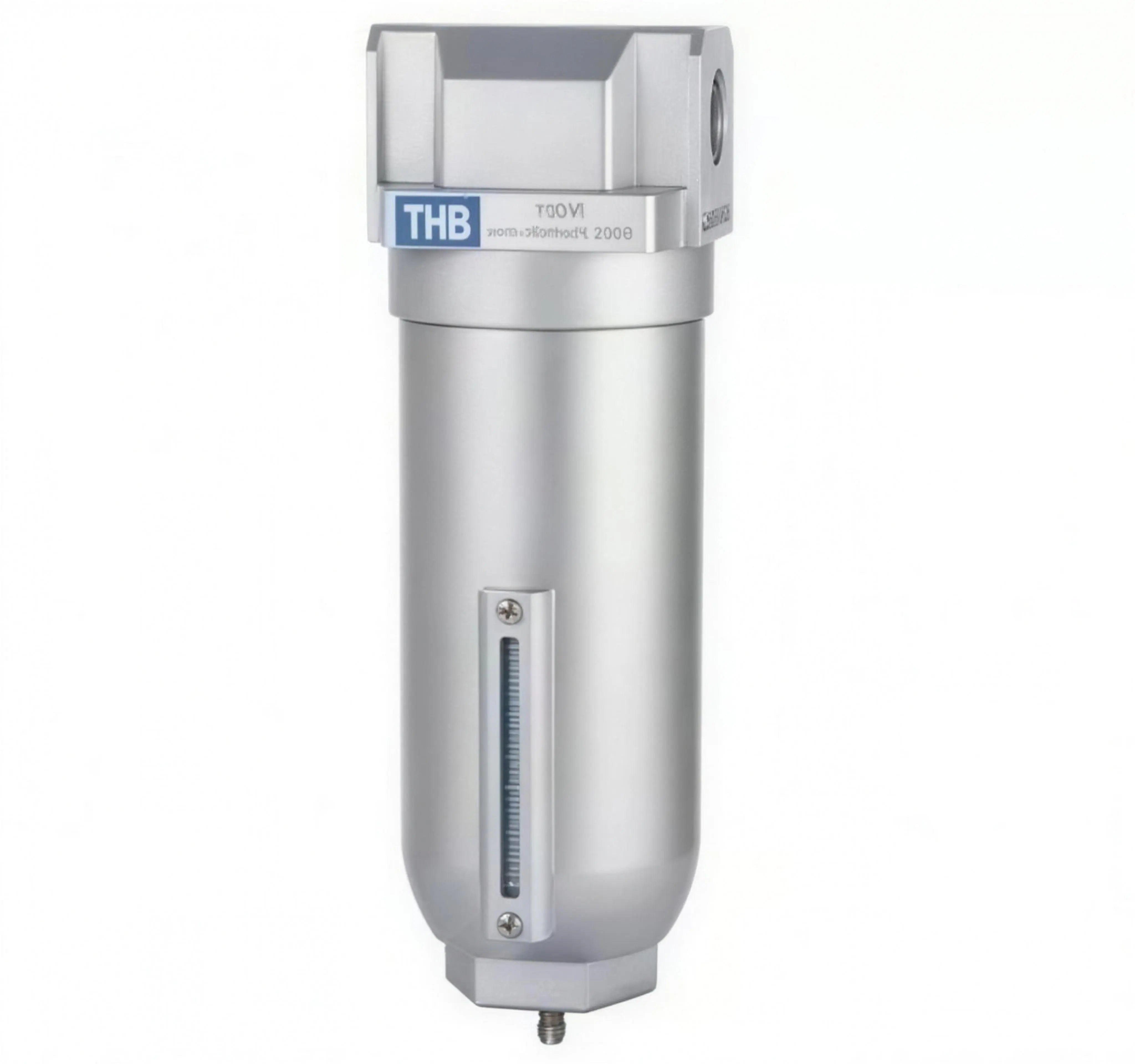 THB 9000 Series industrial particulate filter with metal bowl and sight glass