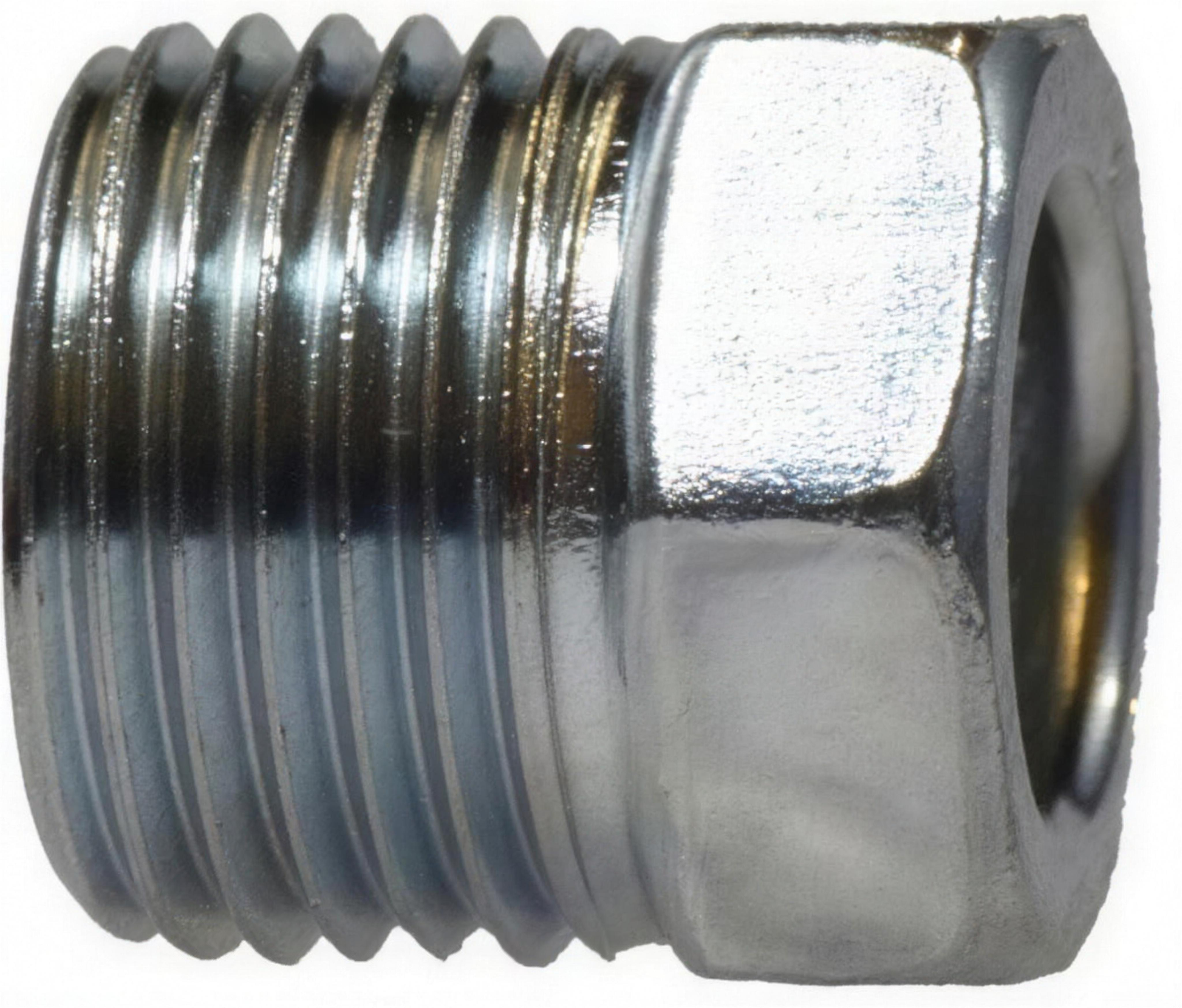 Zinc-chromate steel SAE 45° inverted flare tube nut