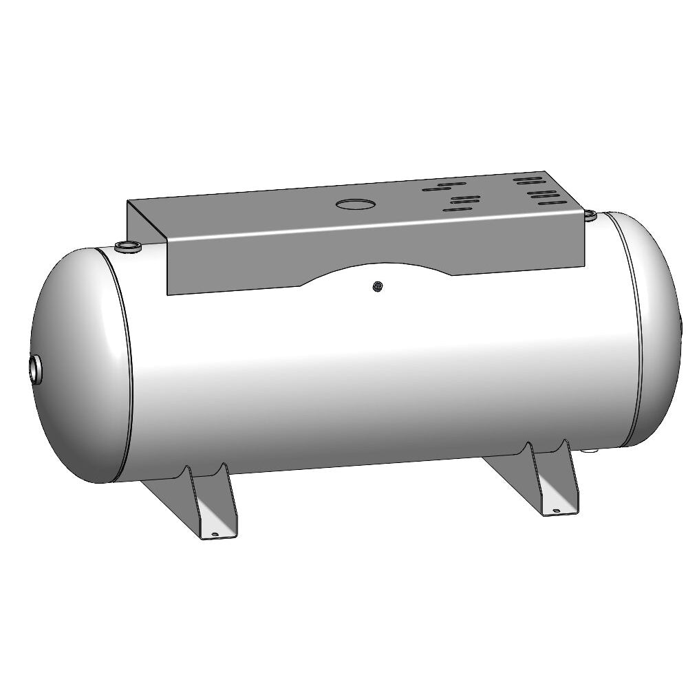 120 Gallon 300PSI Horizontal Air Tank with Saddle Feet and Top Plate By Morganton | VES0011090