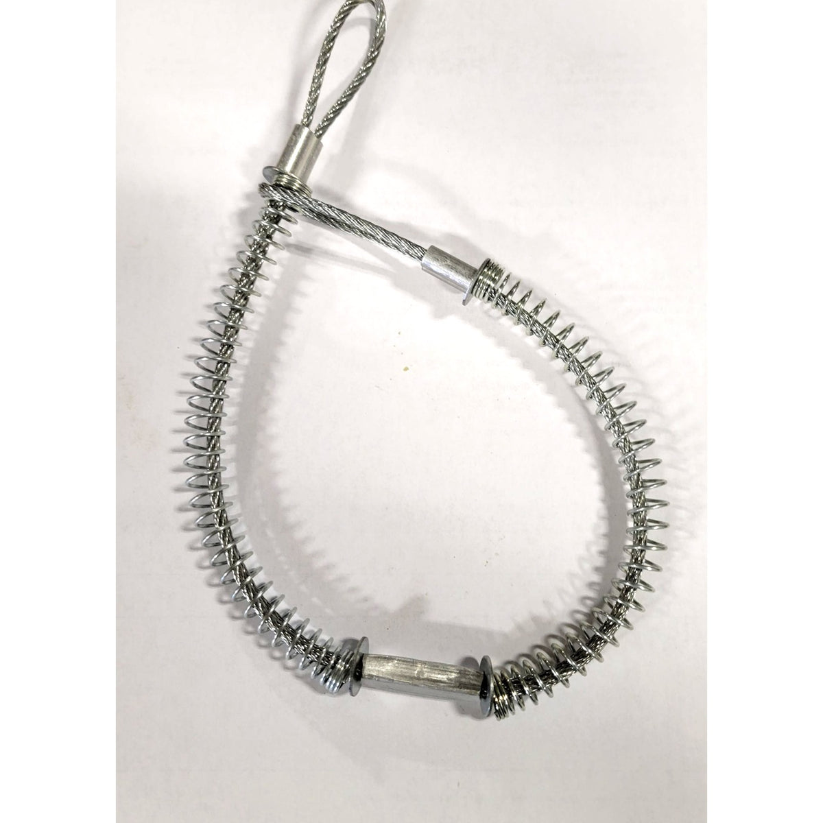 Jason Industrial whip check safety cable with spring sheathed steel cable and spring loaded end loops