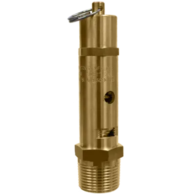 Kingston 118CSS hard seat brass safety relief valve with pull ring
