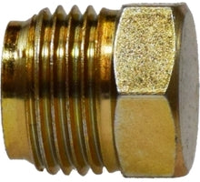 Midland brass male inverted flare plug with hex head