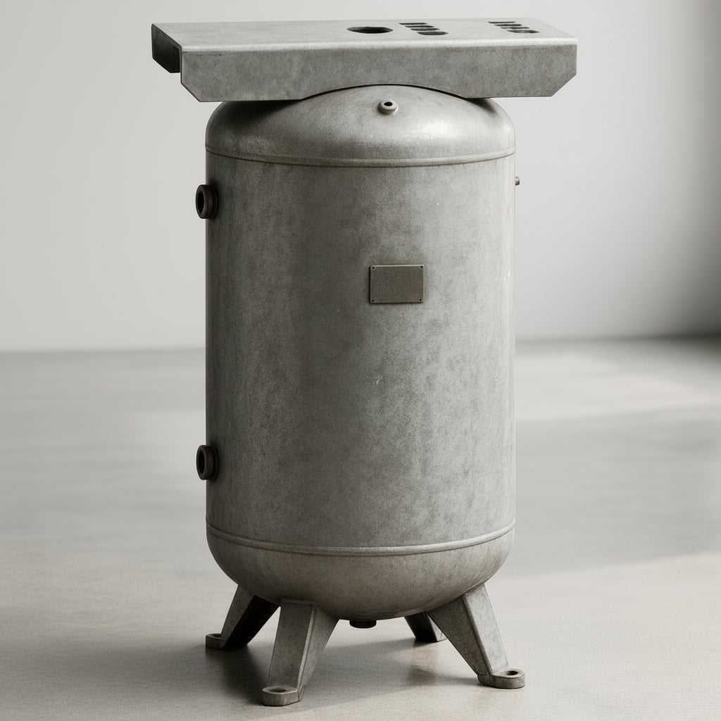 80 Gallon 200 PSI Vertical Air Tank with Feet+Top plate by Morganton | VES04784