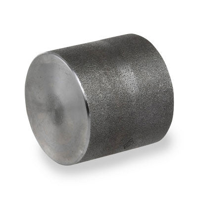 Steel end cap with female NPT (FNPT) threads for compressed air pipe