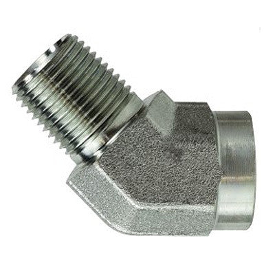 Steel 45° Forged Street Elbow MNPT × FNPT — Warthog Air Compressor Store