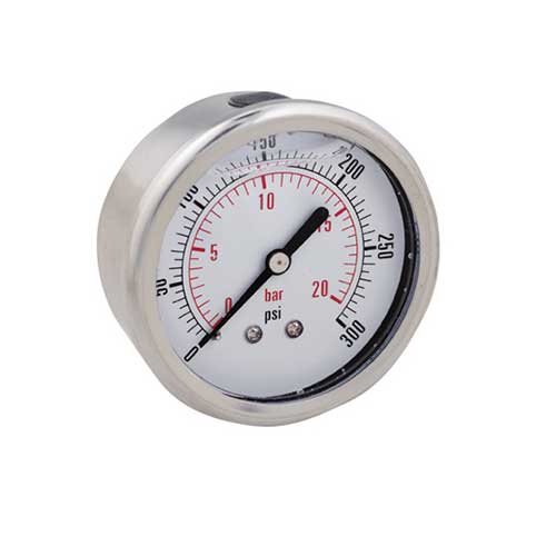 Champion Quick-Lock 2.5 inch liquid filled compressed air pressure gauge, 0 to 300 psi
