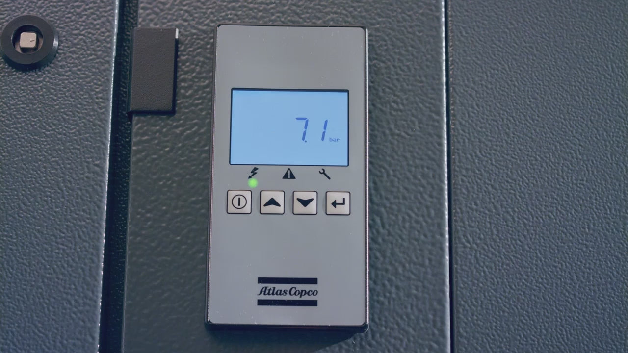 Load video: Atlas Copco G2 - G7 Rotary Screw Air Compressor Series