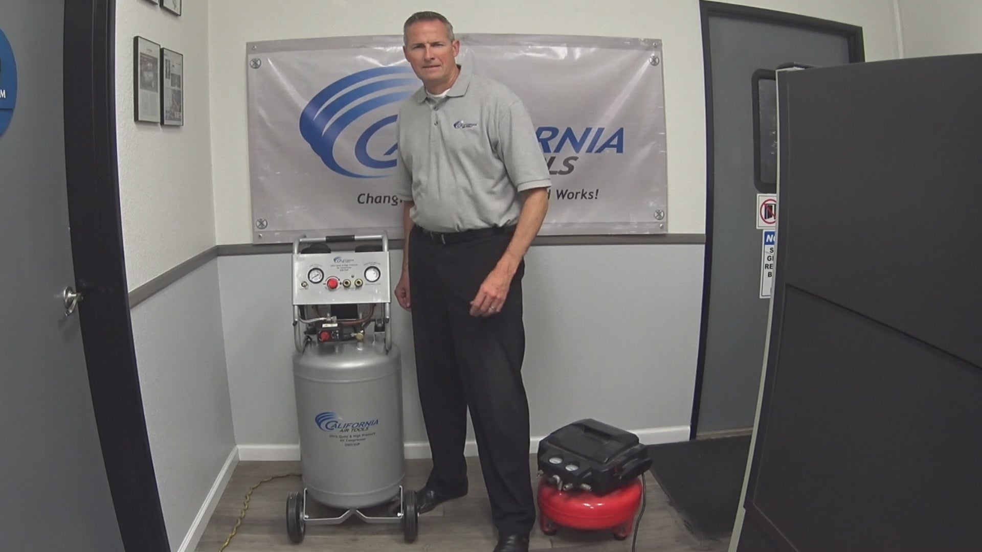 Load video: California Air Tools 1.5 Hp, 20 Gal. 175 PSI Two Stage Ultra Quiet &amp; Oil-Free Air Compressor | CAT-20015HP