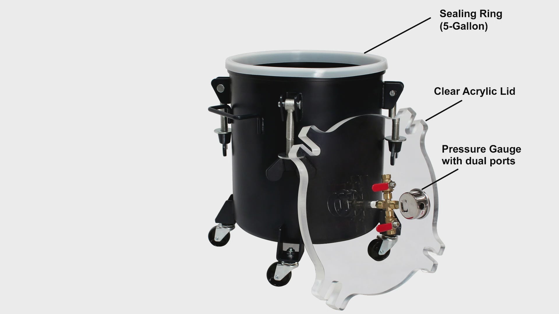 Load video: California Air Tools Pressure Pot Vacuum Kit | CAT-365VK