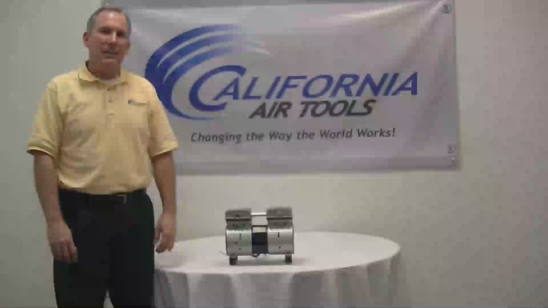 Load video: California Air Tools 1.0 Hp Ultra Quiet &amp; Oil-Free Air Compressor Motor | CAT-MP100LF