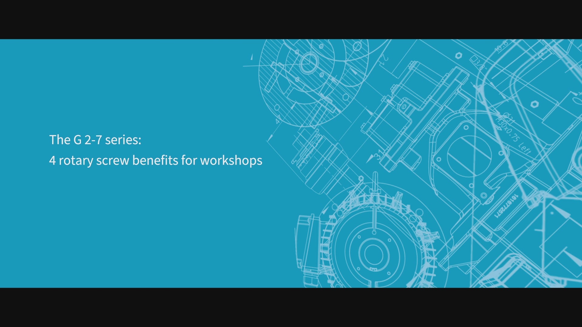 Load video: Atlas Copco G2 - G7 Rotary Screw Air Compressor Series