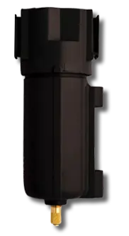 Arrow Pneumatics T53W automatic float drain, metal bowl with brass drain, 1/2" NPT