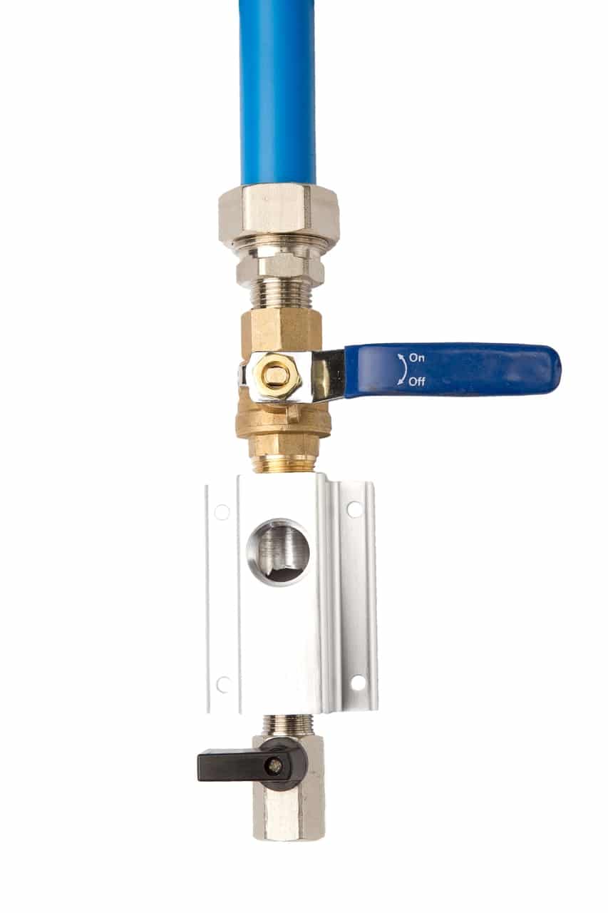RapidAir MaxLine 3/4 inch single port outlet kit with shutoff valve (M7510)