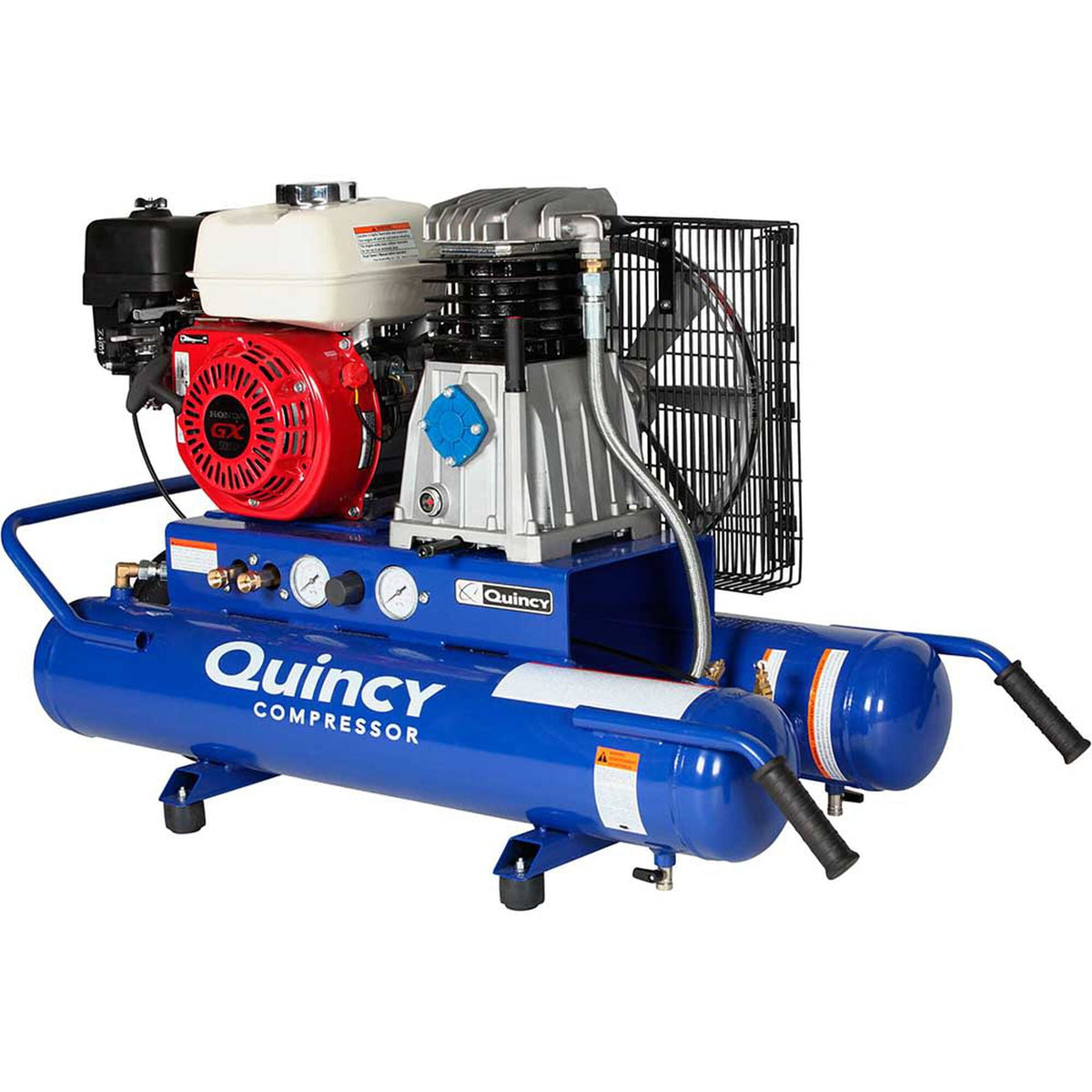 Quincy G15H8WQ 5.5 HP 8 Gallon Gas Wheelbarrow Portable Air Compressor with Honda GX160 Engine