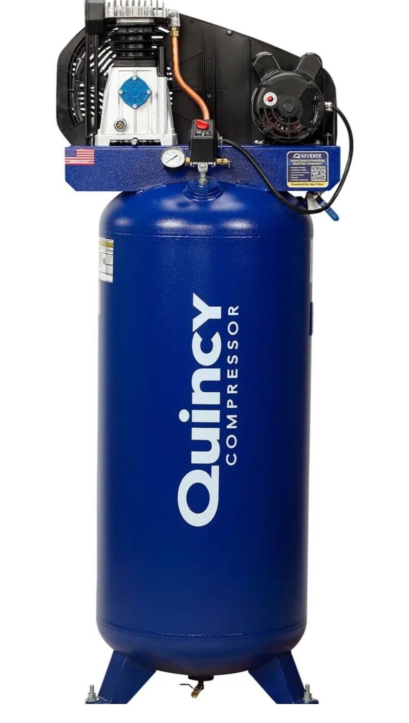 3.5 HP 135PSI Single Stage Vertical Reciprocating Air Compressor By Quincy