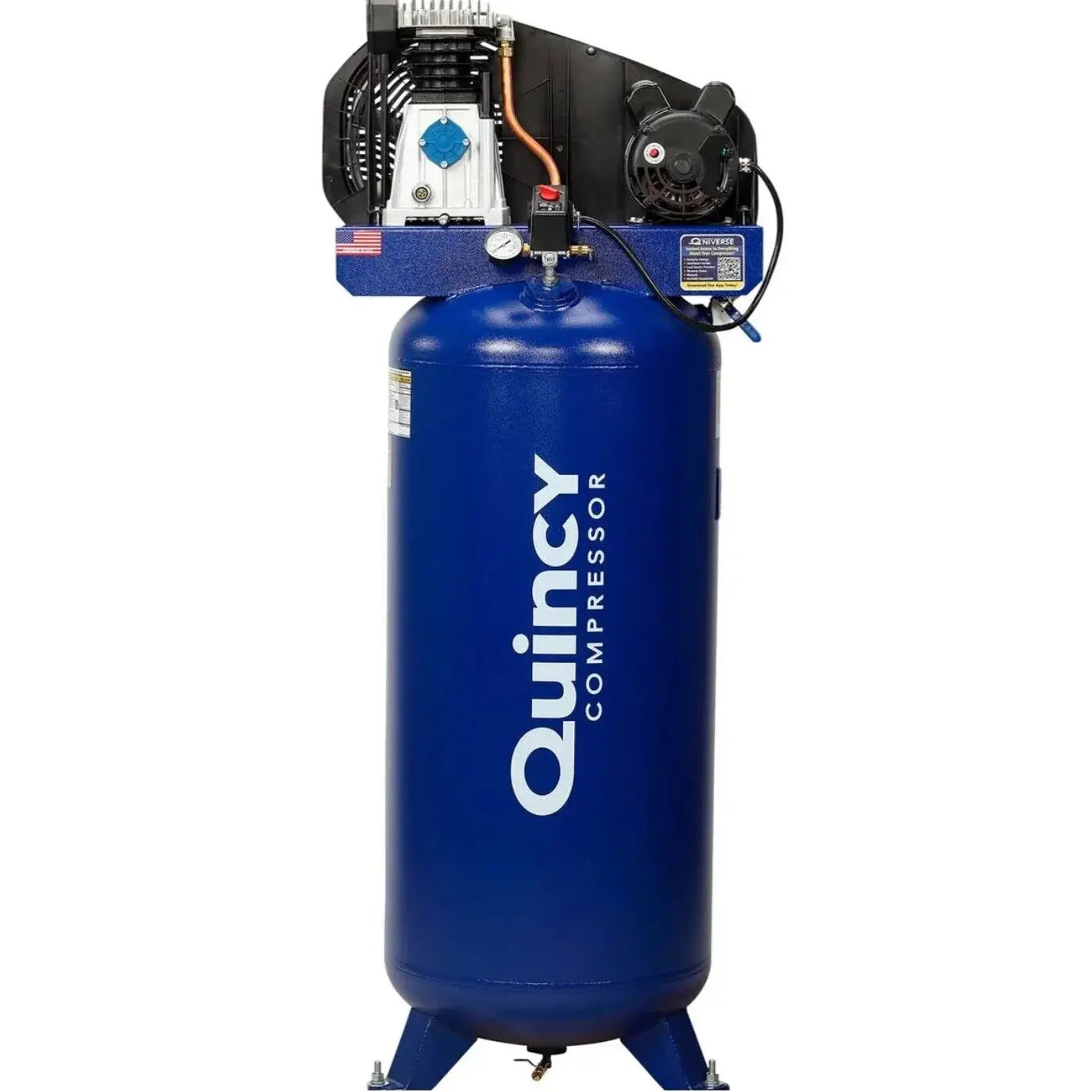 3.5 HP 135PSI Single Stage Vertical Reciprocating Air Compressor By Qu ...