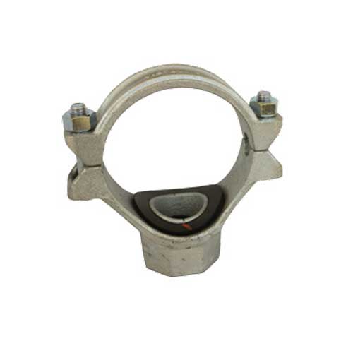 Champion Quick-Lock saddle clamp body with sealing gasket for aluminum compressed air pipe