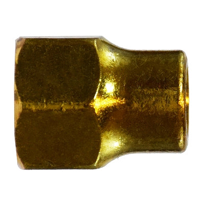 SAE 45 degree brass long forged nut, female flare, UNF thread