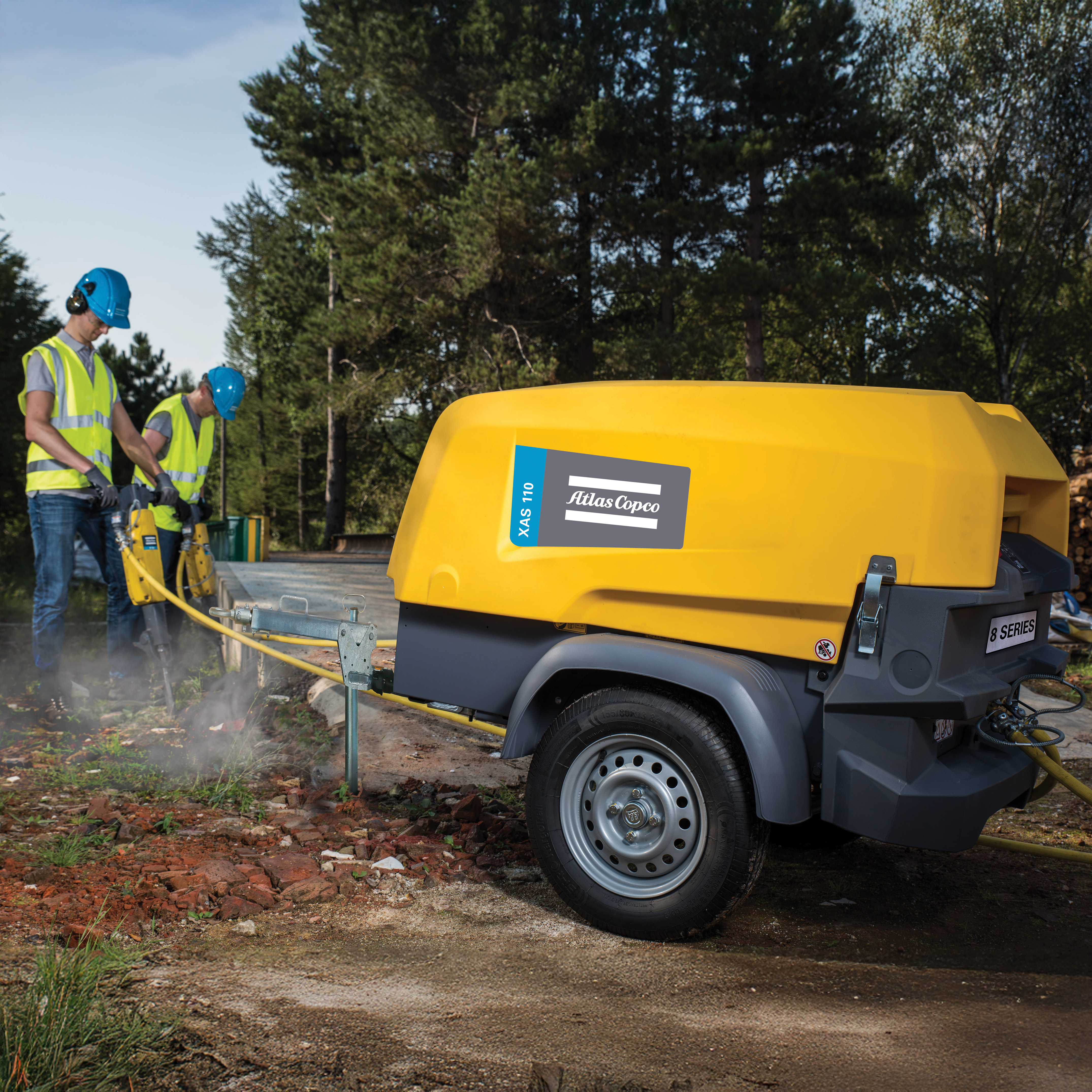 Atlas Copco XAS 110 KD8 Towable Air Compressor