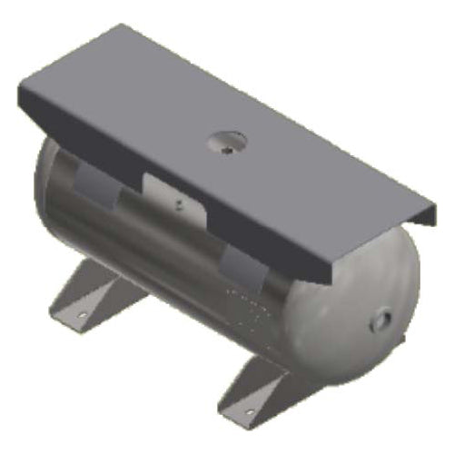 30 Gallon 200PSI Horizontal Air Tank By Samuel with Feet, 16" X 38" top plate | A10039