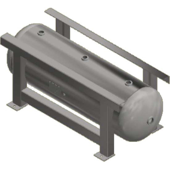 80 Gallon 200PSI Horizontal Air Tank By Samuel with Grasshopper / Pedestal | A10125