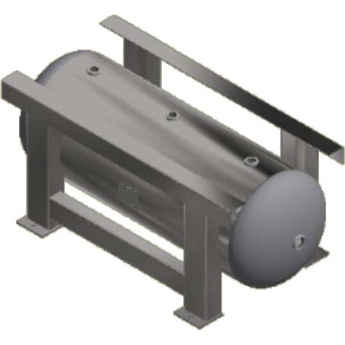 120 Gallon 200PSI Horizontal Air Tank By Samuel with Grasshopper / Pedestal | A10126