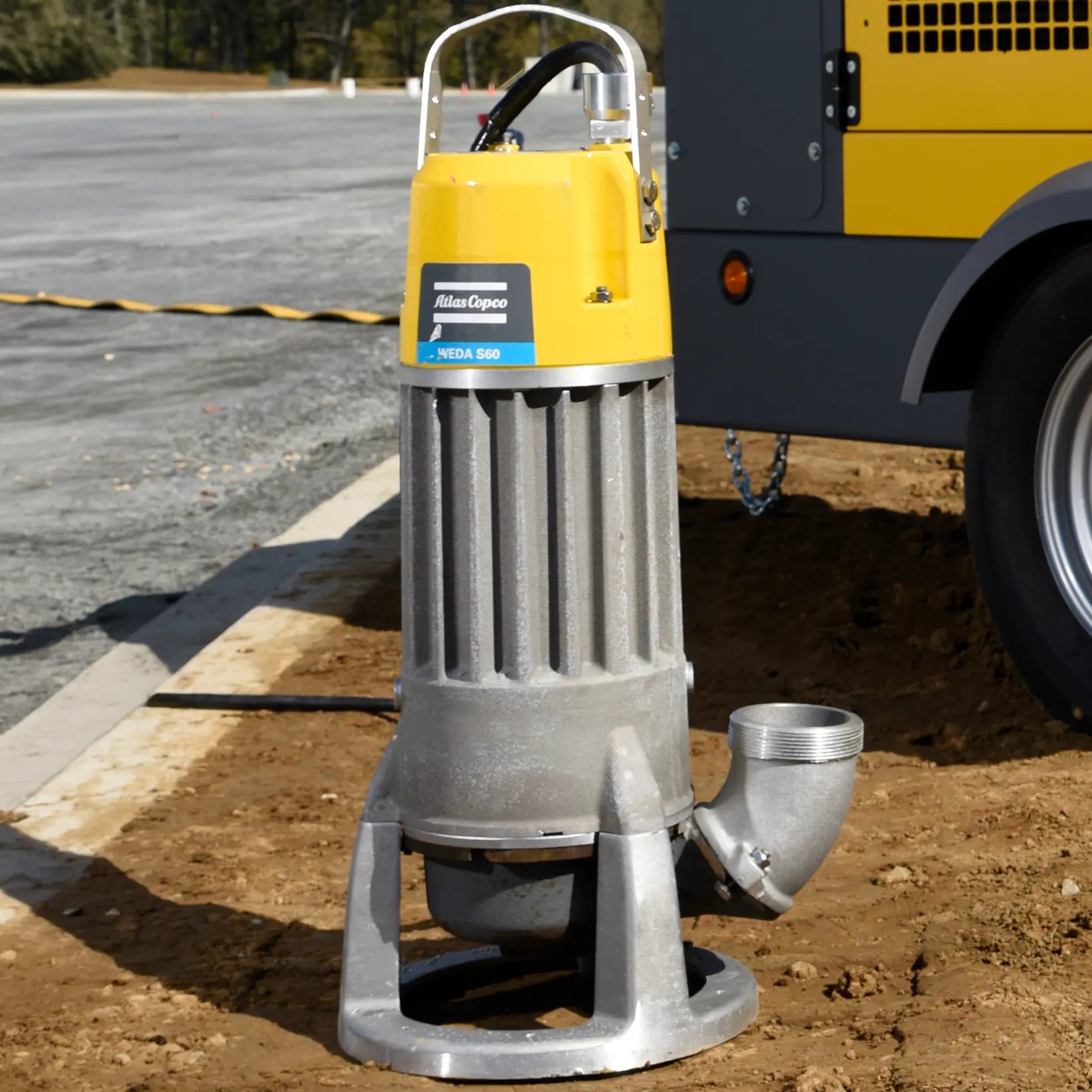 Atlas Copco WEDA S60N | Heavy-Duty Submersible Sludge Pump — 9.3 HP, 460V 3-Phase, 420 GPM, 4" Discharge