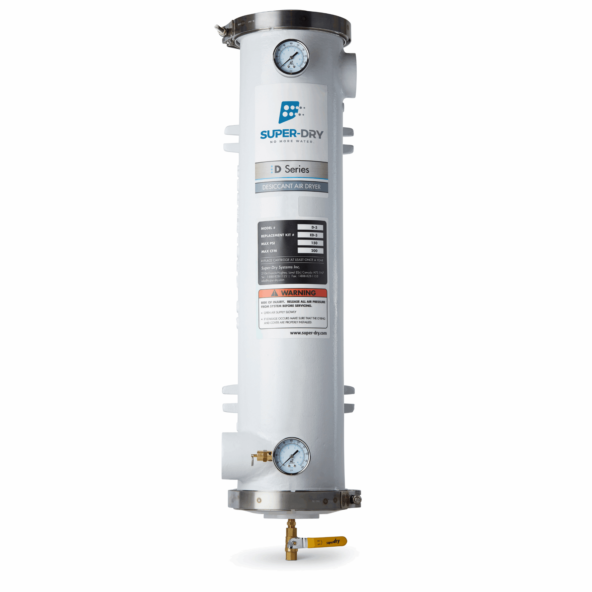 Super-Dry D3 D Series desiccant air dryer, part number 280-130