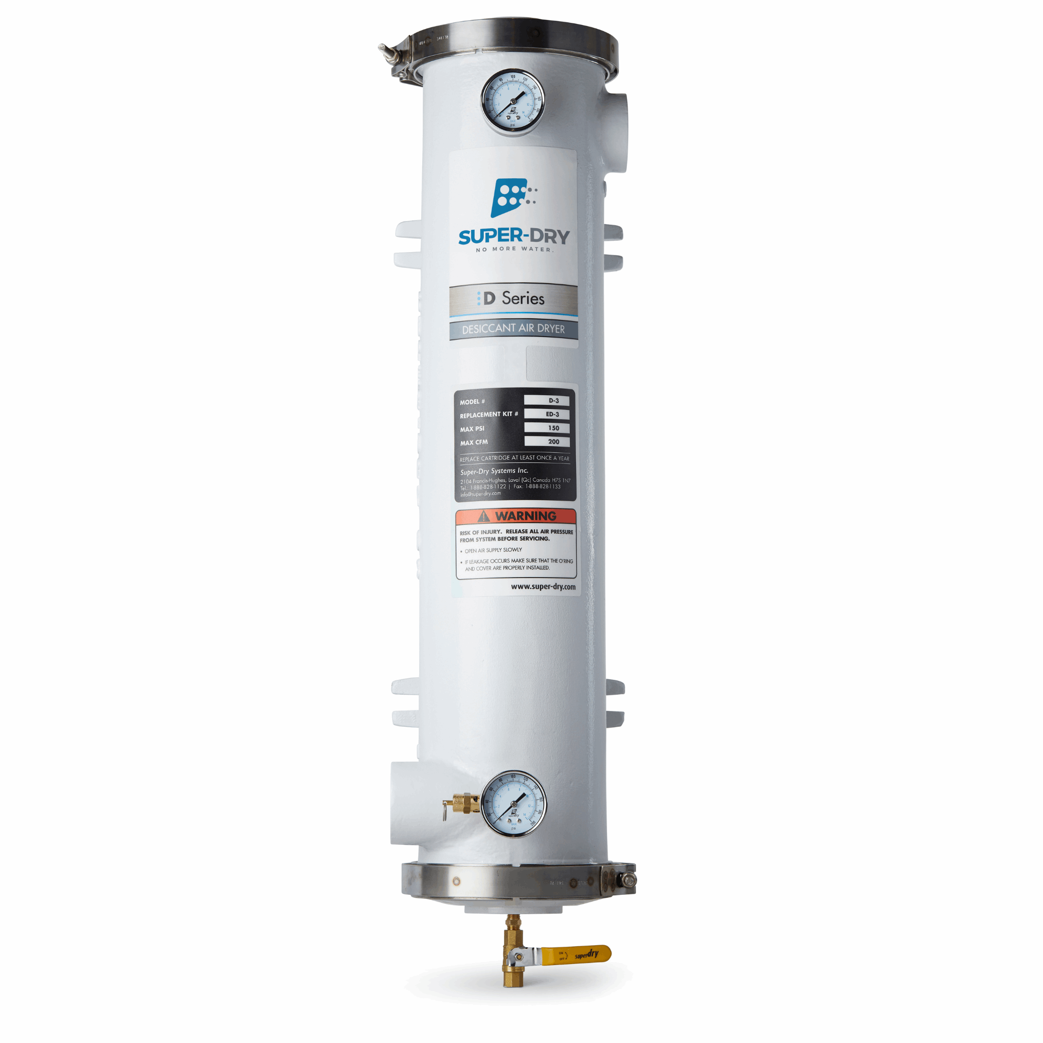 Super-Dry D3 D Series desiccant air dryer, part number 280-130