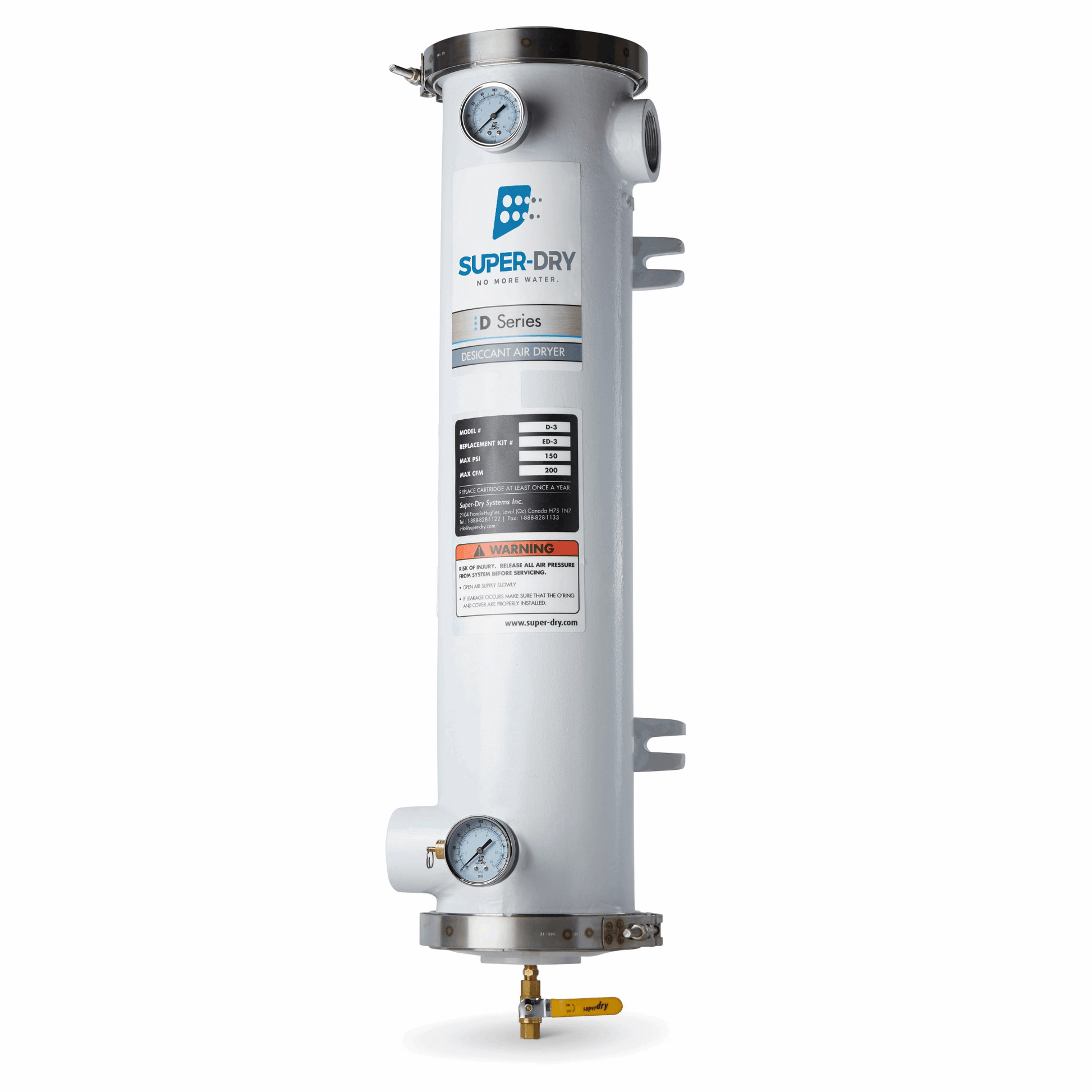 Super-Dry D3 D Series desiccant air dryer, part number 280-130