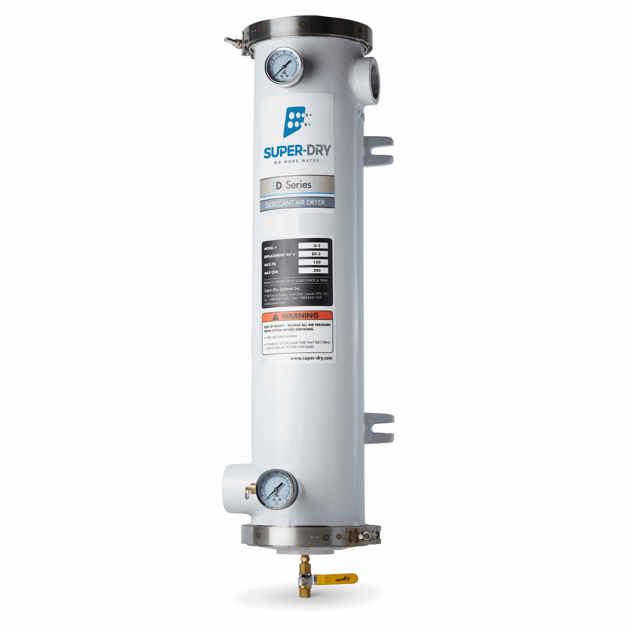 Super-Dry D3 D Series desiccant air dryer, part number 280-130