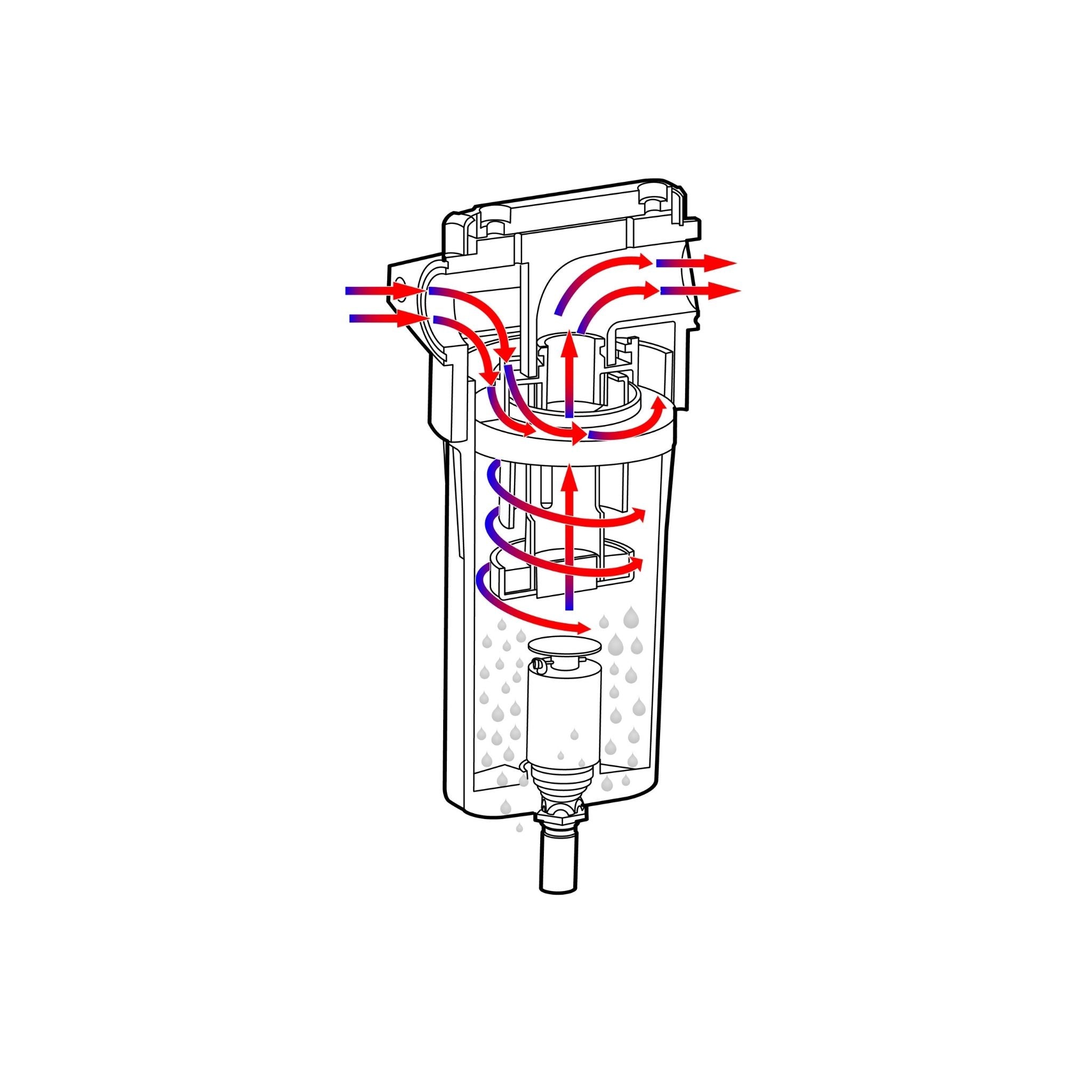 Super-Dry FSD-85-W FSD centrifugal water separator, part number 330-110