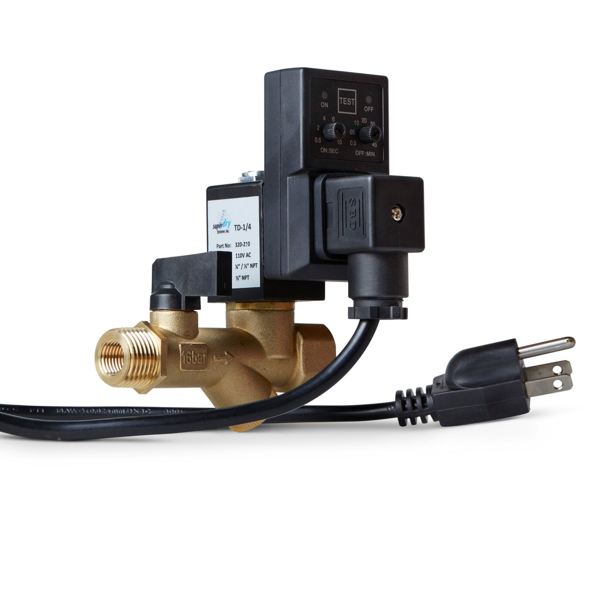 Super-Dry TD 1/4 TD electronic timer drain, part number 320-210