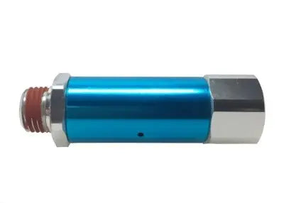 THB preset in-line air pressure regulator, blue anodized body, 1/4 inch NPT