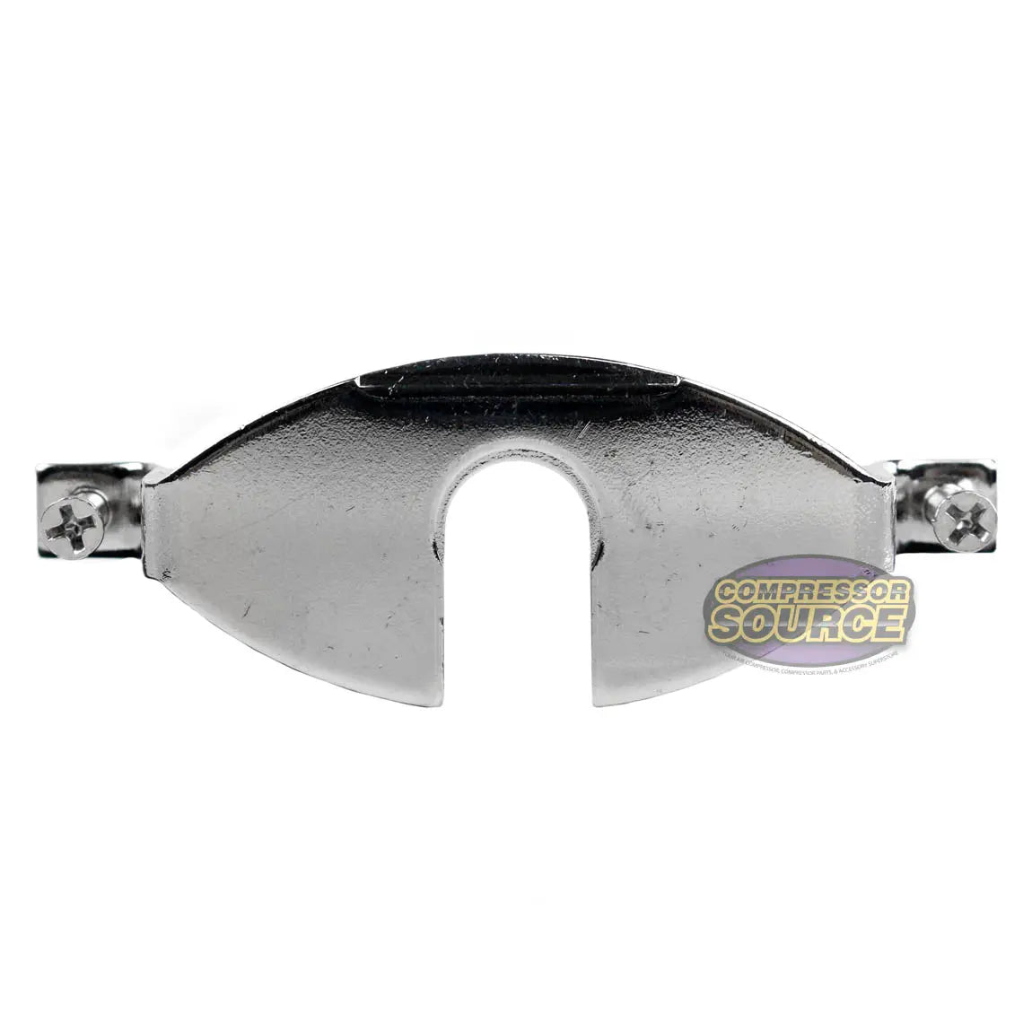 Chrome U-clamp panel mount bracket for center back mount pressure gauges